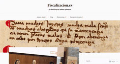 Desktop Screenshot of fiscalizacion.es